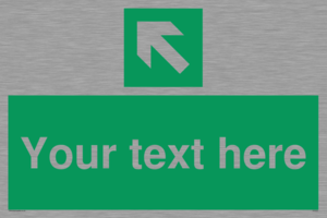 SV5233: Custom Arrow Top Left Sign