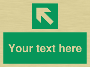 SV5233: Custom Arrow Top Left Sign