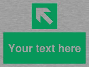 SV5233: Custom Arrow Top Left Sign
