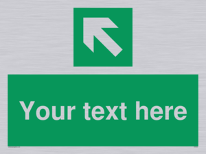 SV5233: Custom Arrow Top Left Sign