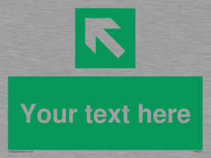 SV5233: Custom Arrow Top Left Sign