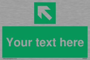 SV5233: Custom Arrow Top Left Sign