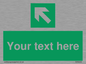 SV5233: Custom Arrow Top Left Sign