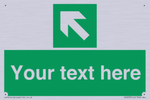 SV5233: Custom Arrow Top Left Sign