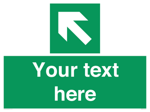 SV5233: Custom Arrow Top Left Sign