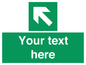 SV5233: Custom Arrow Top Left Sign