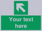 SV5233: Custom Arrow Top Left Sign
