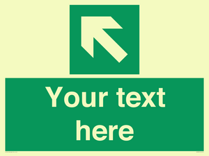 SV5233: Custom Arrow Top Left Sign