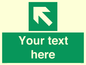SV5233: Custom Arrow Top Left Sign