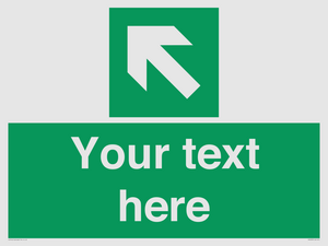 SV5233: Custom Arrow Top Left Sign
