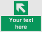 SV5233: Custom Arrow Top Left Sign