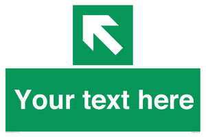 SV5233: Custom Arrow Top Left Sign