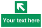 SV5233: Custom Arrow Top Left Sign