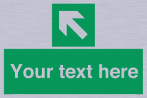 SV5233: Custom Arrow Top Left Sign