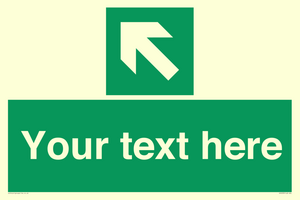 SV5233: Custom Arrow Top Left Sign