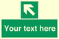 SV5233: Custom Arrow Top Left Sign