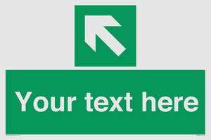 SV5233: Custom Arrow Top Left Sign