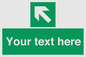 SV5233: Custom Arrow Top Left Sign