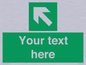 SV5233: Custom Arrow Top Left Sign