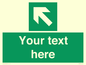 SV5233: Custom Arrow Top Left Sign