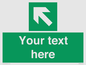 SV5233: Custom Arrow Top Left Sign