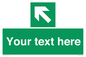 SV5233: Custom Arrow Top Left Sign