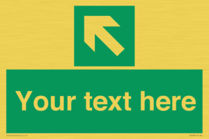 SV5233: Custom Arrow Top Left Sign