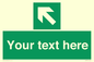 SV5233: Custom Arrow Top Left Sign