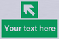 SV5233: Custom Arrow Top Left Sign