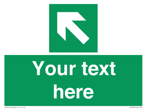 SV5233: Custom Arrow Top Left Sign