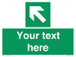SV5233: Custom Arrow Top Left Sign