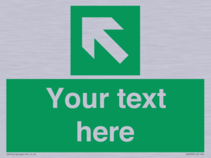 SV5233: Custom Arrow Top Left Sign