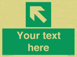 SV5233: Custom Arrow Top Left Sign