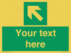 SV5233: Custom Arrow Top Left Sign