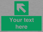 SV5233: Custom Arrow Top Left Sign