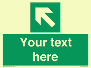 SV5233: Custom Arrow Top Left Sign