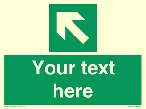 SV5233: Custom Arrow Top Left Sign