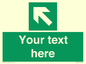 SV5233: Custom Arrow Top Left Sign