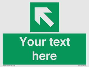SV5233: Custom Arrow Top Left Sign