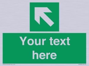 SV5233: Custom Arrow Top Left Sign