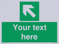 SV5233: Custom Arrow Top Left Sign