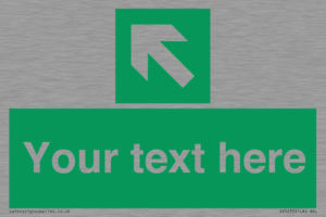 SV5233: Custom Arrow Top Left Sign