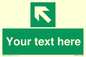 SV5233: Custom Arrow Top Left Sign