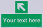 SV5233: Custom Arrow Top Left Sign