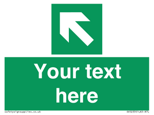 SV5233: Custom Arrow Top Left Sign