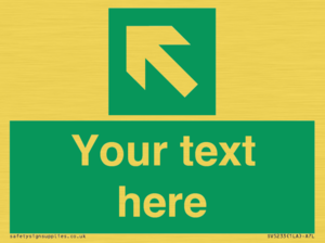 SV5233: Custom Arrow Top Left Sign