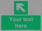 SV5233: Custom Arrow Top Left Sign
