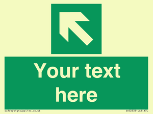 SV5233: Custom Arrow Top Left Sign