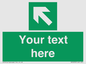 SV5233: Custom Arrow Top Left Sign