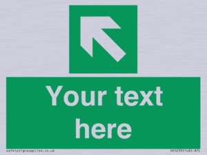 SV5233: Custom Arrow Top Left Sign